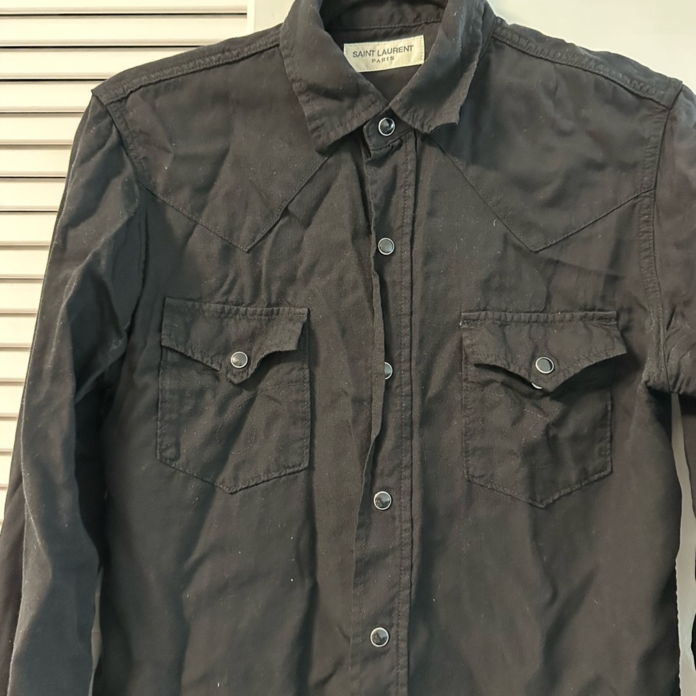 Sz small Black ysl shirt. $120